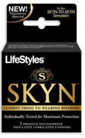 Lifestyles Skyn Non-Latex Condoms 3 Pack (SKU: R7303)